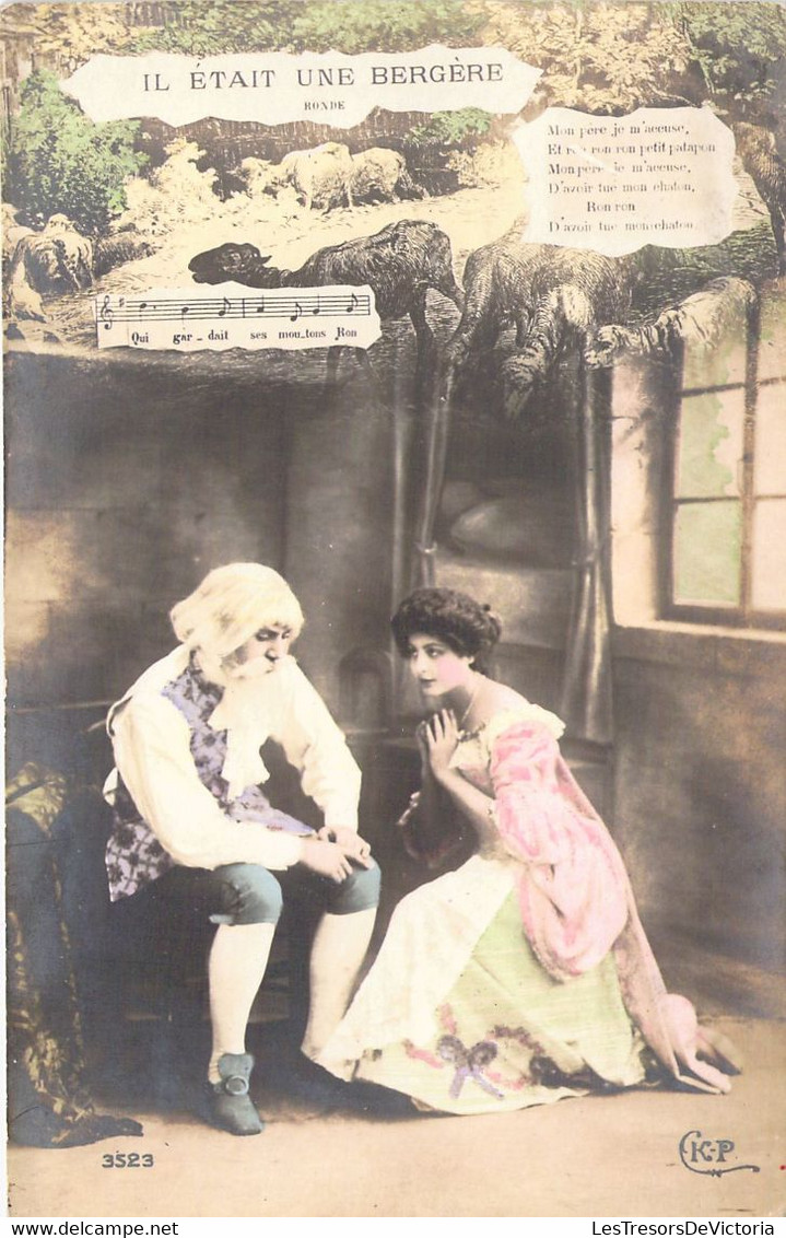 IL ETAIT UNE BERGERE - FANTAISIE - RONDE KP 3523 - Carte Postale Ancienne - Danse