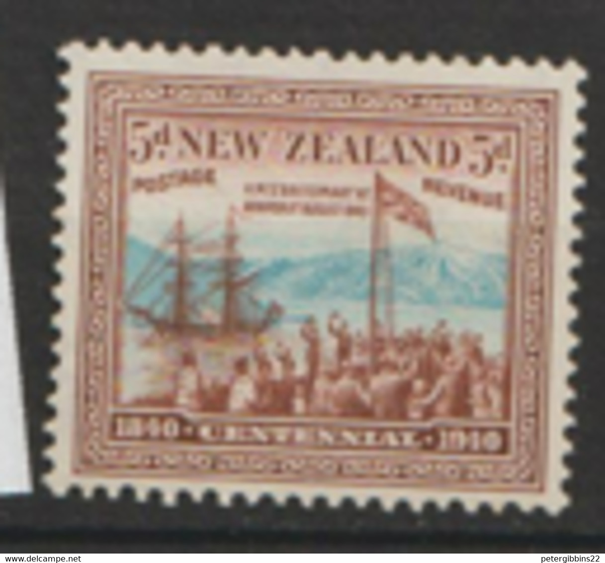 New Zealand  1940   SG 620  5d Centennial  Lightly Mounted Mimt - Unused Stamps