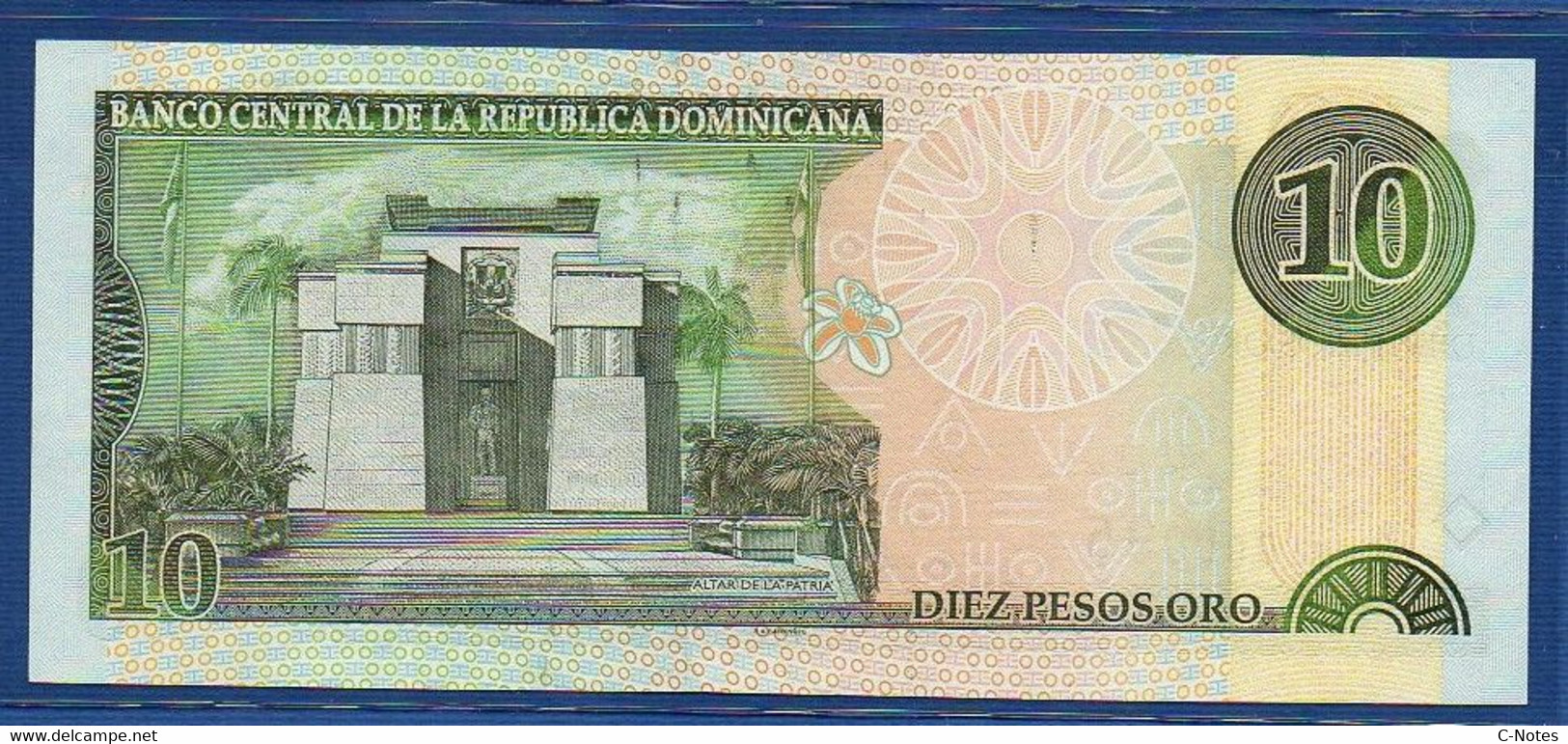 DOMINICAN REPUBLIC - P.165 – 10 Pesos Oro 2000 UNC, Serie AL 000095, Low Serial Number - Dominicana