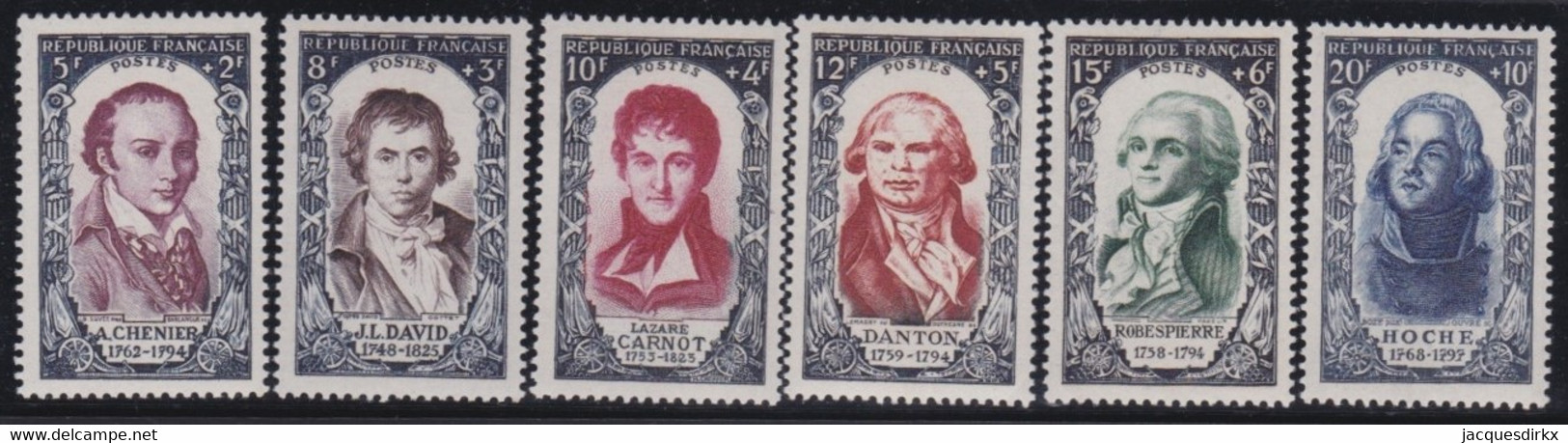 France   .   Y&T   .     867/872    .      **         .   Neuf Avec Gomme Et SANS Charnière - Unused Stamps