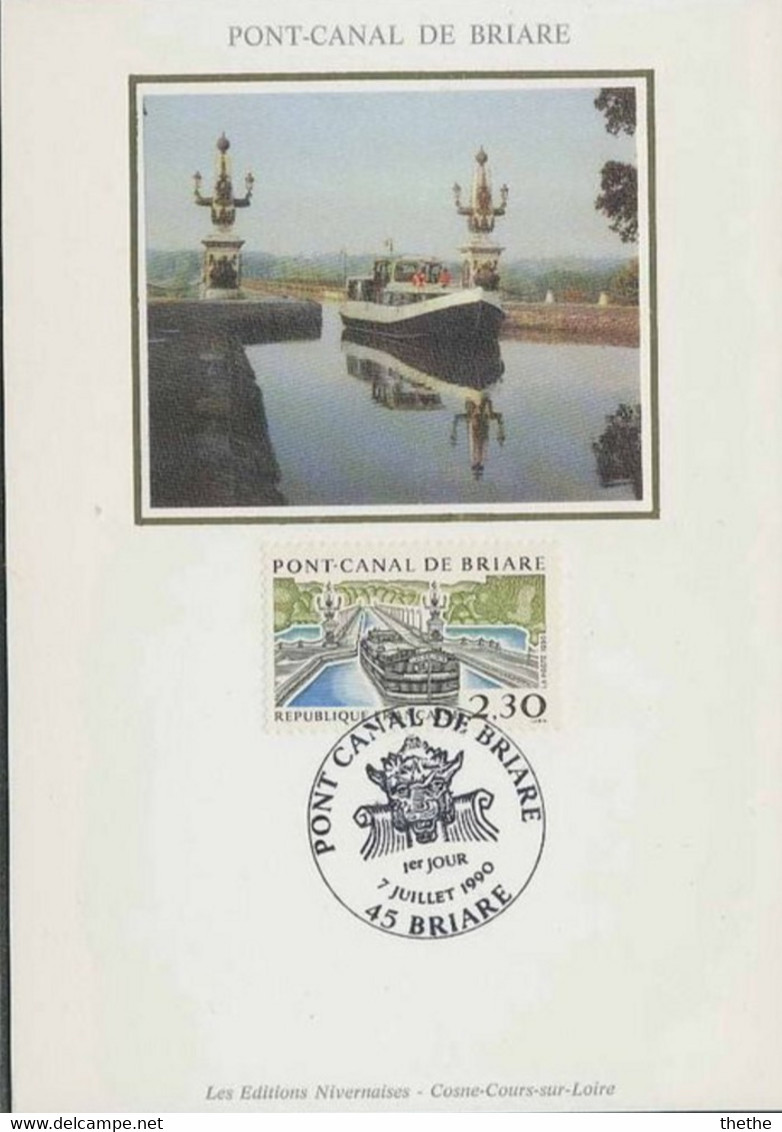 Carte Maximum  -  Pont-Canal De BRIARE - 1990-1999