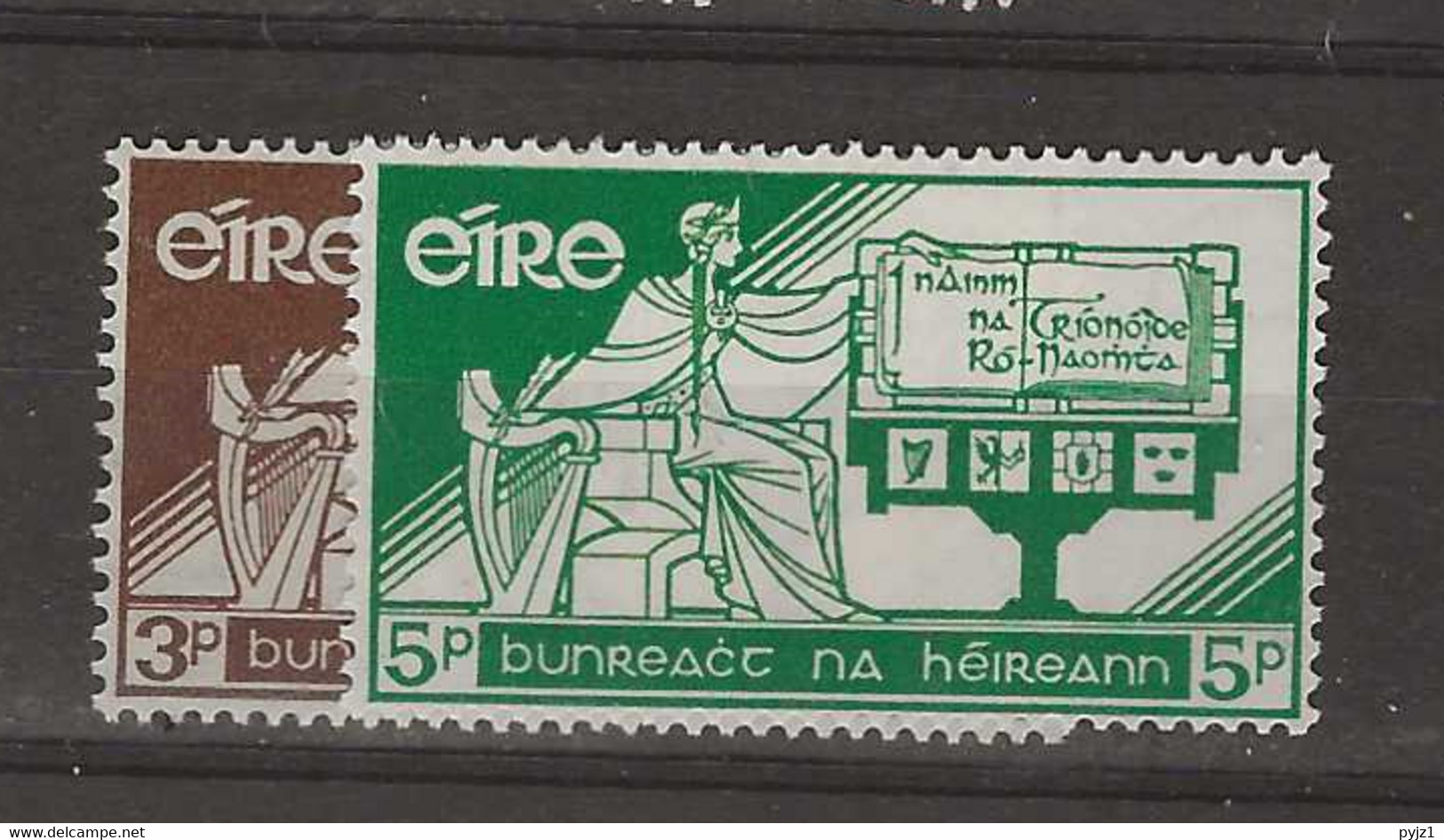 1958 MNH Ireland Mi 140-41 Postfris** - Nuevos