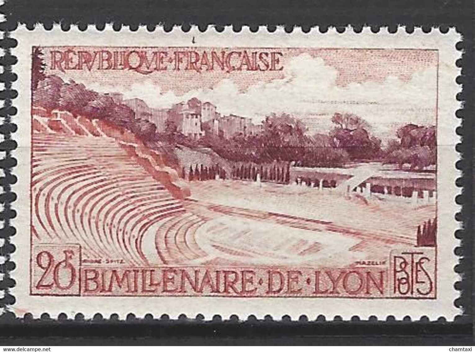 FRANCE 1957 TIMBRE 1124 BIMILLENAIRE DE LYON THEATRE ANTIQUE DE FOURVIERE - Unused Stamps