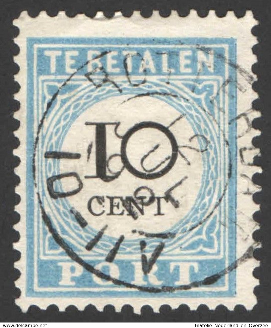 Nederland 1887 Port 7 Type III Gestempeld/used Taxe, Tax Kleinrondstempel Rotterdam - Postage Due