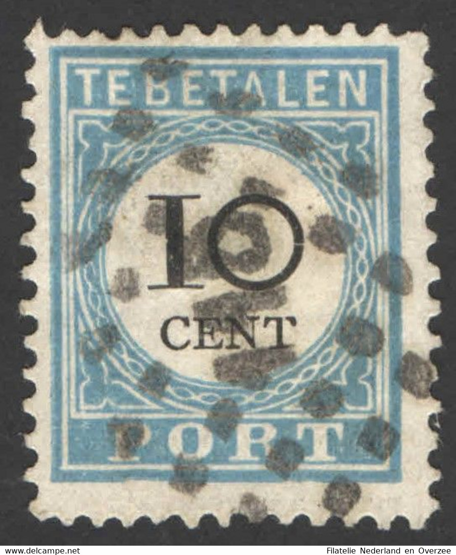 Nederland 1887 Port 7 Type II Gestempeld/used Taxe, Tax Puntstempel 115 Vlaardingen - Postage Due