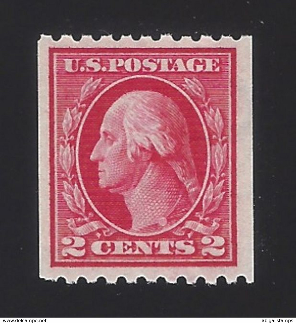 US #442 1914 Carmine Wmk 190 Perf 10 Horz MNH F-VF SCV $22.50 - Unused Stamps