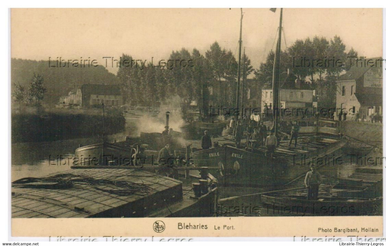 CPA Brunehaut  Bléharies Le Port    Marinier Marine Escaut Fleuve Bateau Animation Péniche - Brunehaut