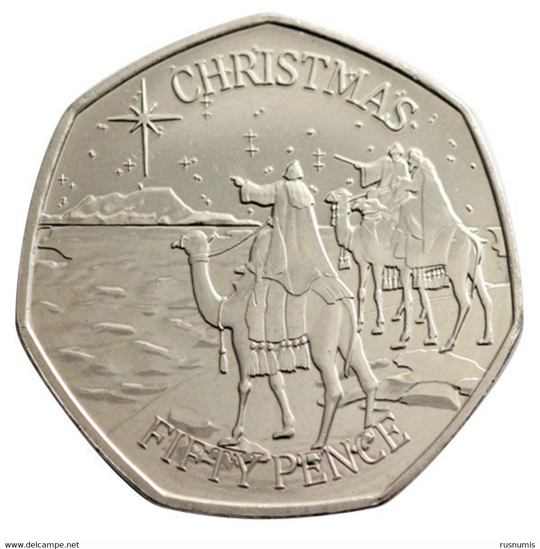 GIBRALTAR - GIBILTERRA 50 PENCE CHRISTMAS WISE MEN On CAMEL 2022 UNC - Gibraltar