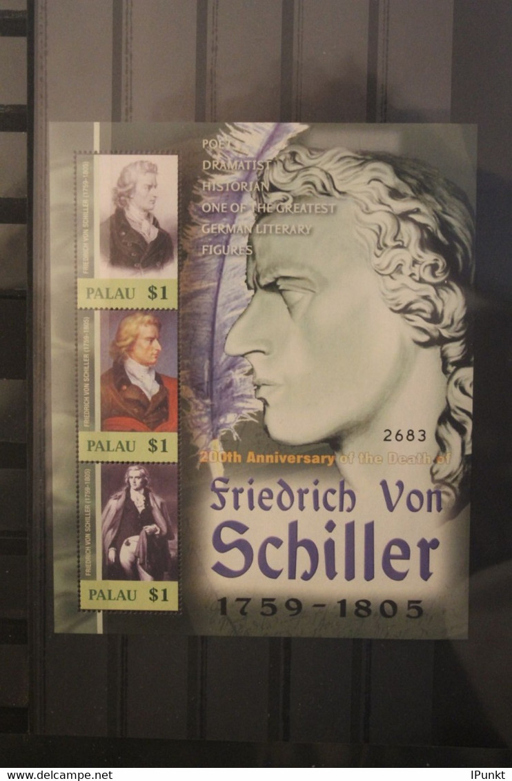 Palau 2005; Friedrich Von Schiller; Nummeriert, Ungezähnt; MNH - Ecrivains