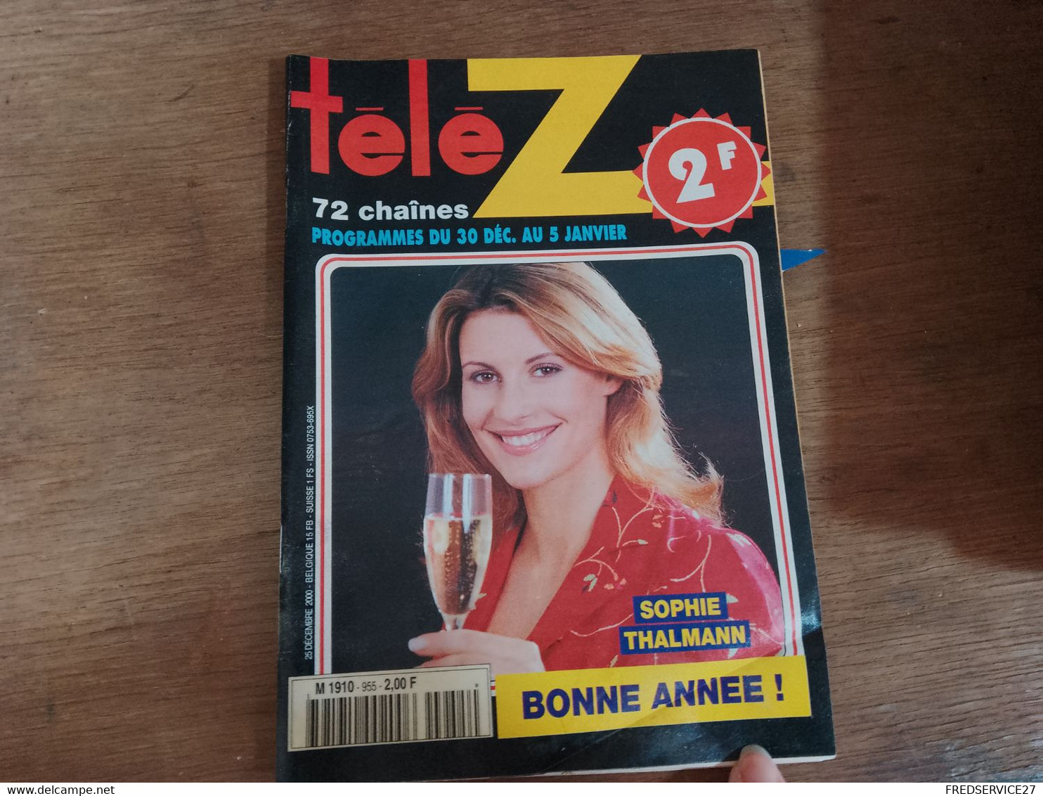 68 //   TELE Z / N° 955 / ANNEE 2000 /  SOPHIE THALMANN / BONNE ANNEE ! - Télévision