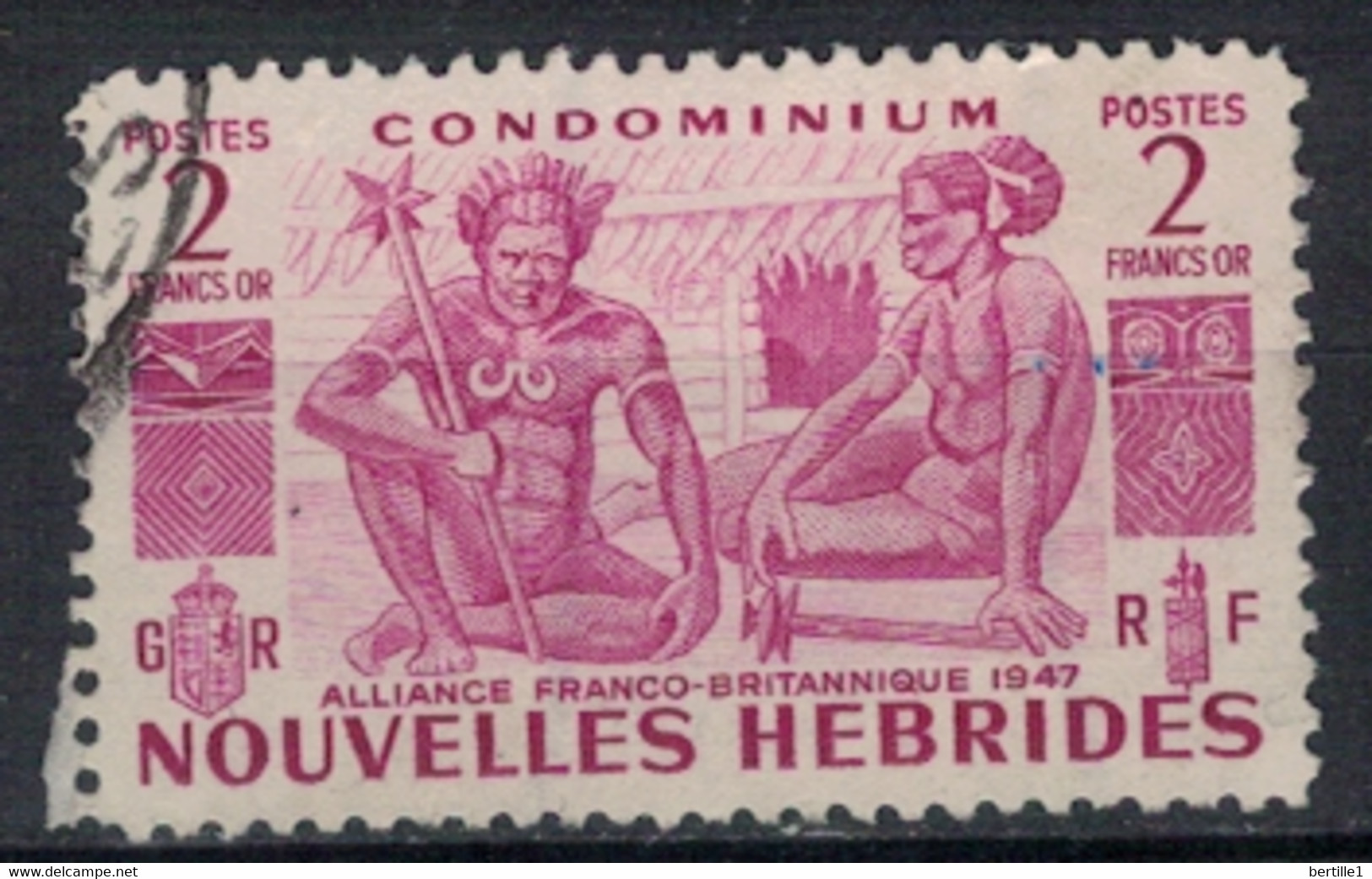 NOUVELLES HEBRIDES             N°  YVERT  153 (2)  OBLITERE     ( OB    06/ 30 ) - Used Stamps