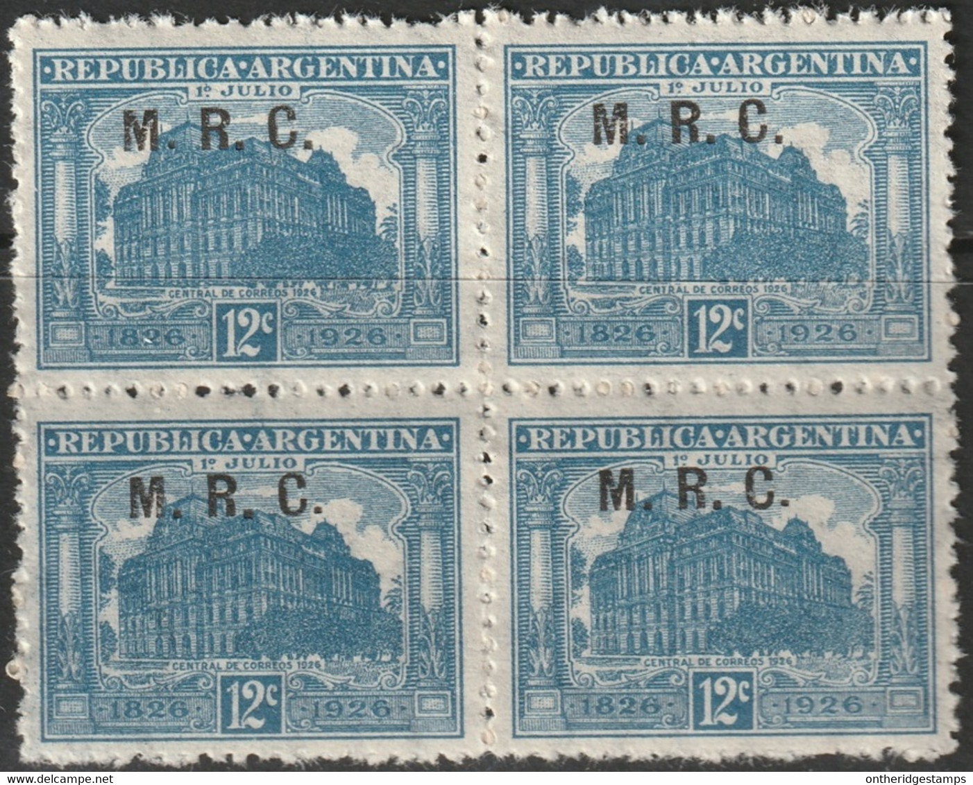 Argentina 1926 Sc OD346  Official Block MNH** - Servizio