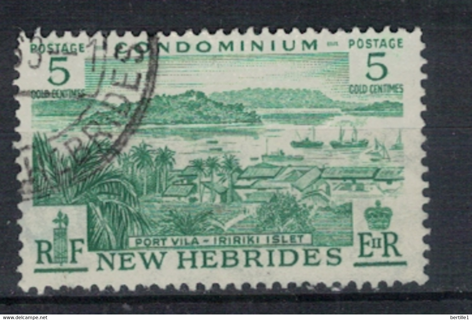 NOUVELLES HEBRIDES             N°  YVERT  186  (1)  OBLITERE     ( OB    06/ 32 ) - Usados