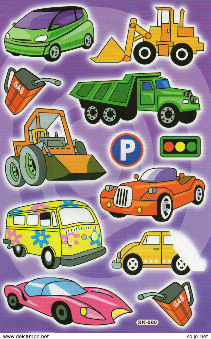 Scrapbooking - Bagger LKW Ampel Aufkleber / Truck Bus Sticker A4 1