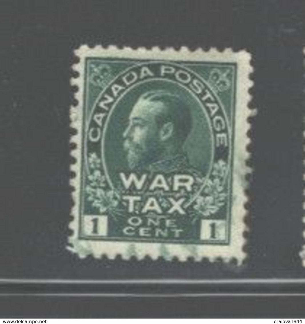 CANADA 1915 WAR TAX, #MR1 MH (COLOUR SPREAD ON MARGIN) - Tassa Di Guerra