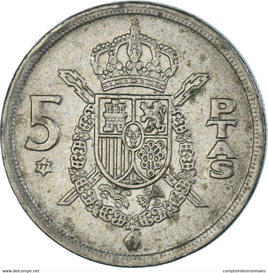 Monnaie, Espagne, 5 Pesetas, 1977 - 5 Pesetas