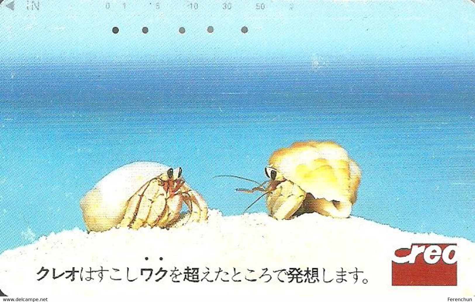 SNAIL * SEA SNAIL * HERMIT CRAB * HERMITAGE CRAB * NTT Teleca 110-155522 50 * Japan - Otros & Sin Clasificación