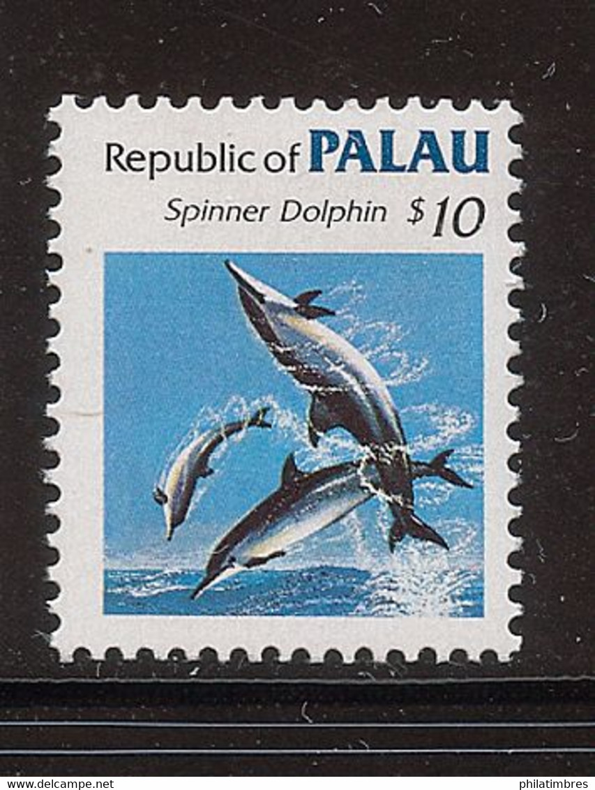PALAU  Année 1986 N° 91 - Faune Marine Dauphin à Long Bec - Dolphins