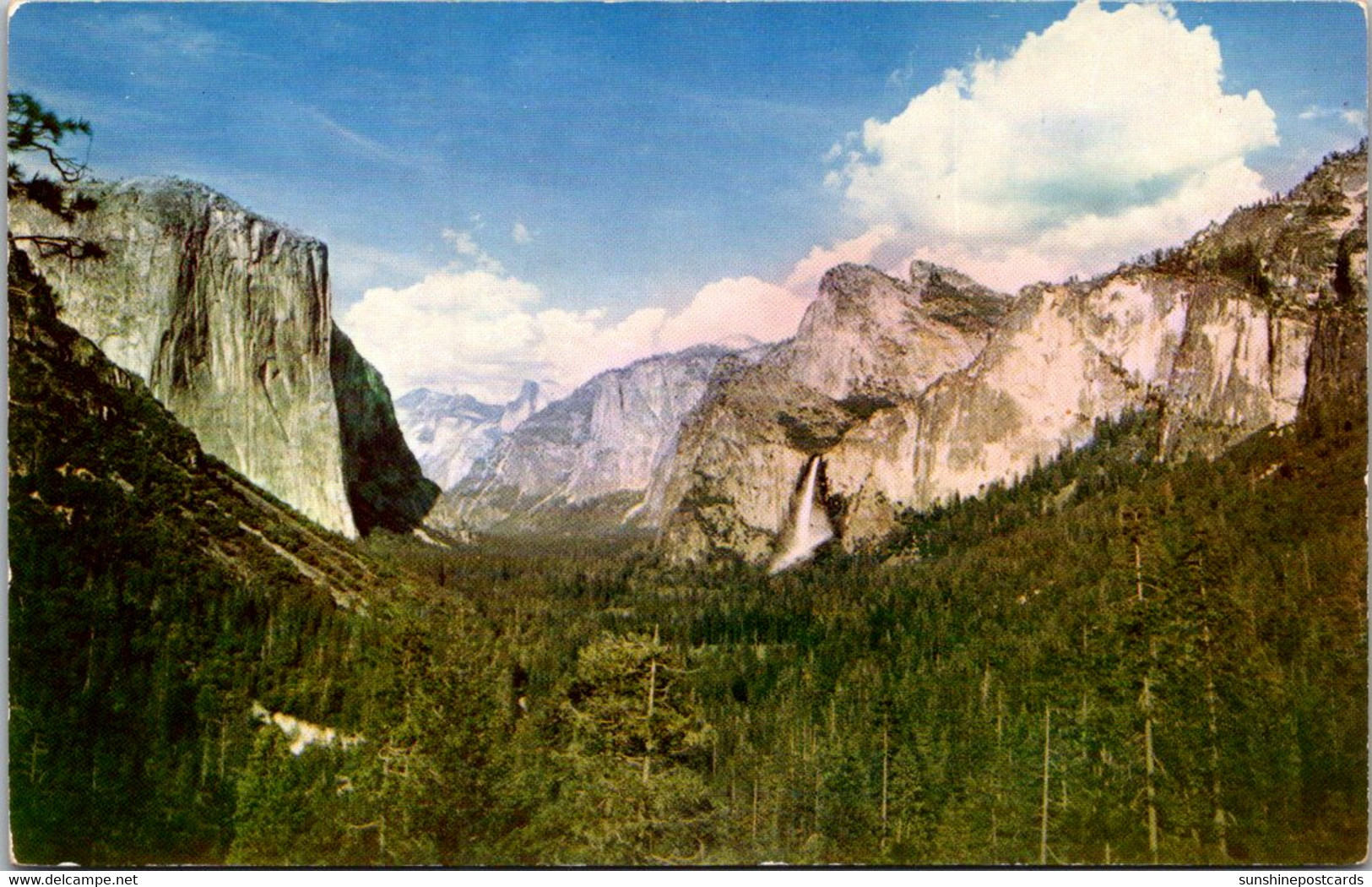 California Yosemite Valley From Wawona Tunnel Esplanade - Yosemite