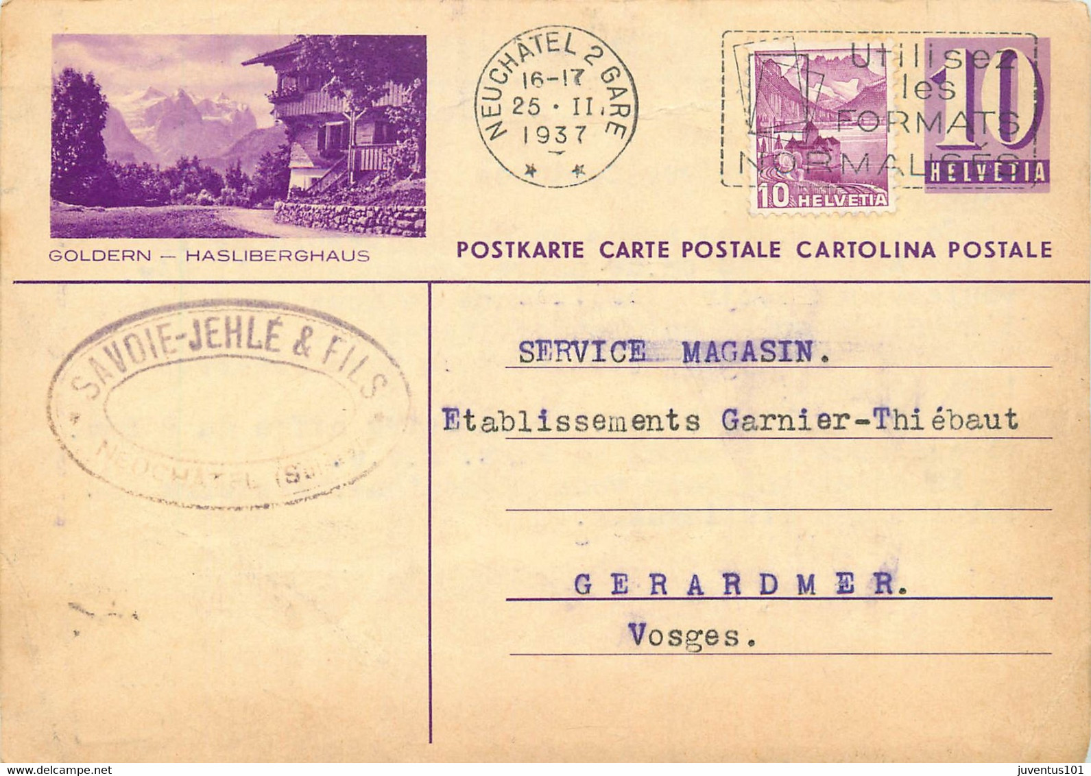 Carte Suisse-Goldern Hasliberghaus-Timbre    L2054 - Hasliberg