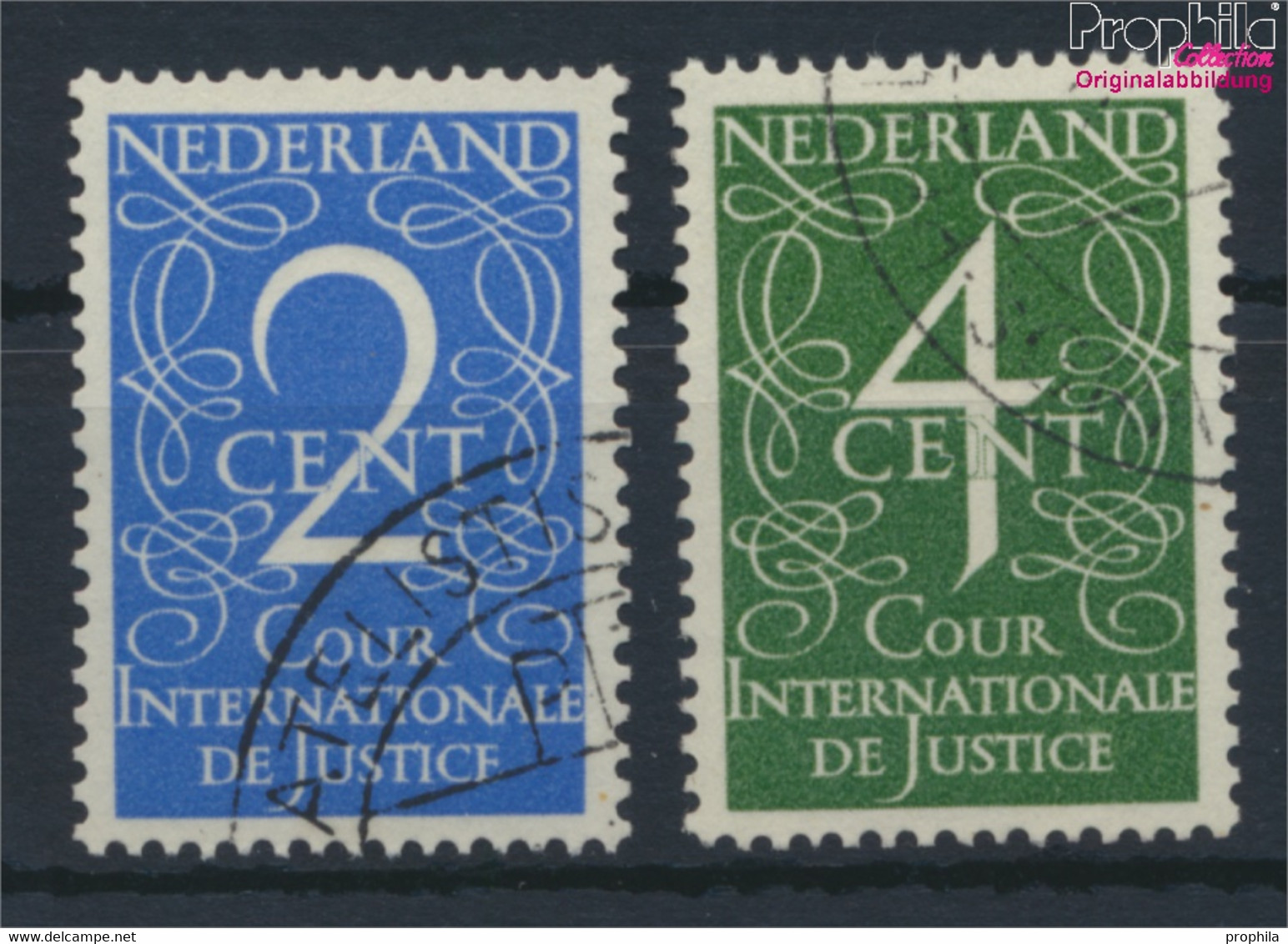 Niederlande D25-D26 (kompl.Ausg.) Gestempelt 1950 Ziffernzeichnung (9948243 - Servizio
