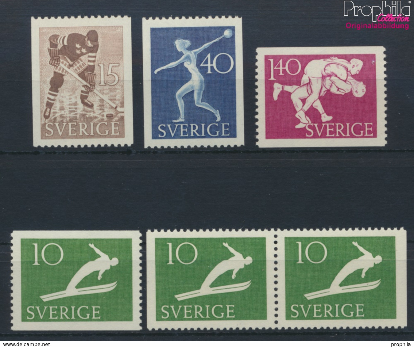 Schweden 379A,Dl,Dr,380-381C,382A (kompl.Ausg.) Postfrisch 1953 Sportvereine (9949281 - Unused Stamps