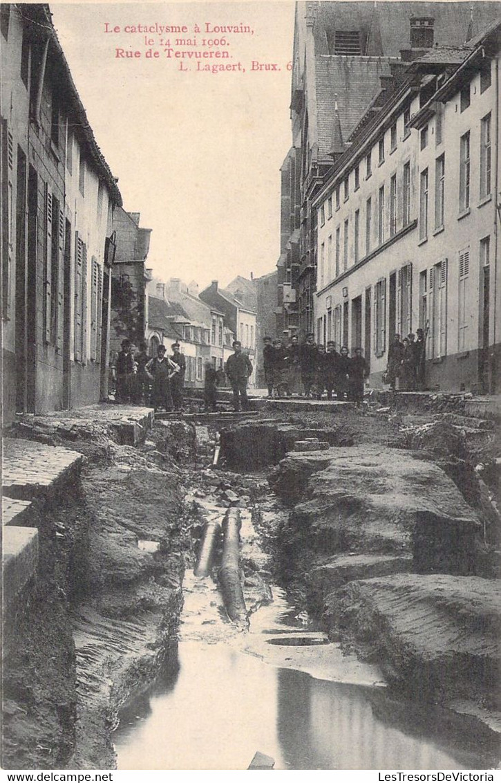 BELGIQUE - LOUVAIN - Le Cataclysme - Rue De Tervueren - 14 05 1906 - Carte Postale Ancienne - Otros & Sin Clasificación