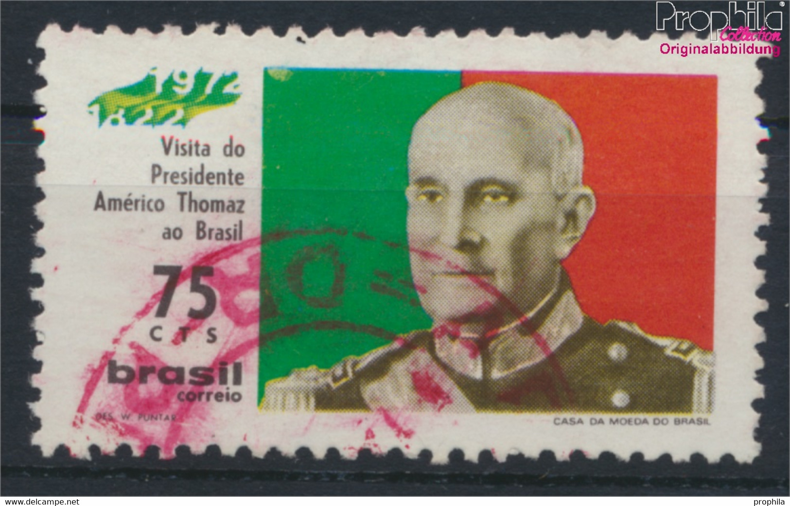 Brasilien 1311 (kompl.Ausg.) Gestempelt 1972 Staatspräsident Americo Thomaz (9977137 - Used Stamps