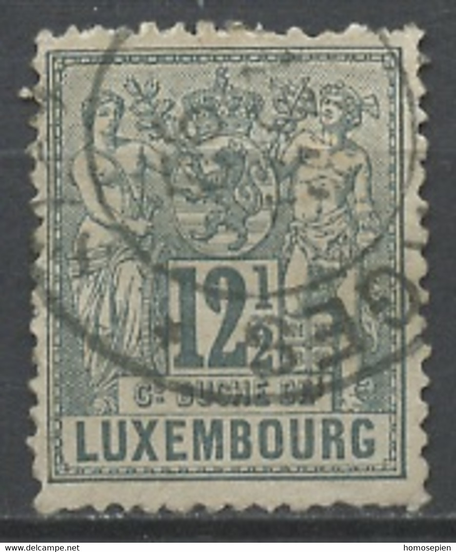 Luxembourg - Luxemburg 1882-91 Y&T N°52 - Michel N°50 (o) - 12,5c Chiffre - 1882 Allégorie