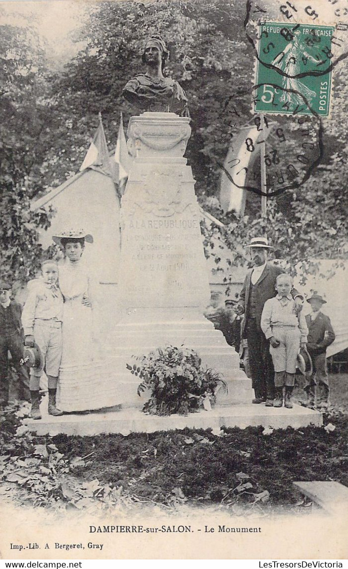 FRANCE - 70 - DAMPIERRE SUR SALON - Le Monument - Carte Postale Ancienne - Dampierre-sur-Salon