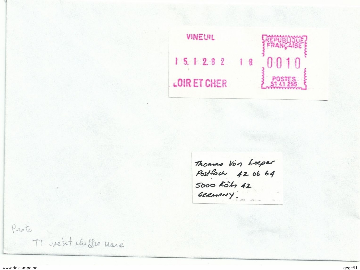 Vignette D'affranchissement De Guichet - SATAS Frama - Vineuil - Heure Sans Les Minutes - Machine De Présérie - 1969 Montgeron – Carta Bianca – Frama/Satas