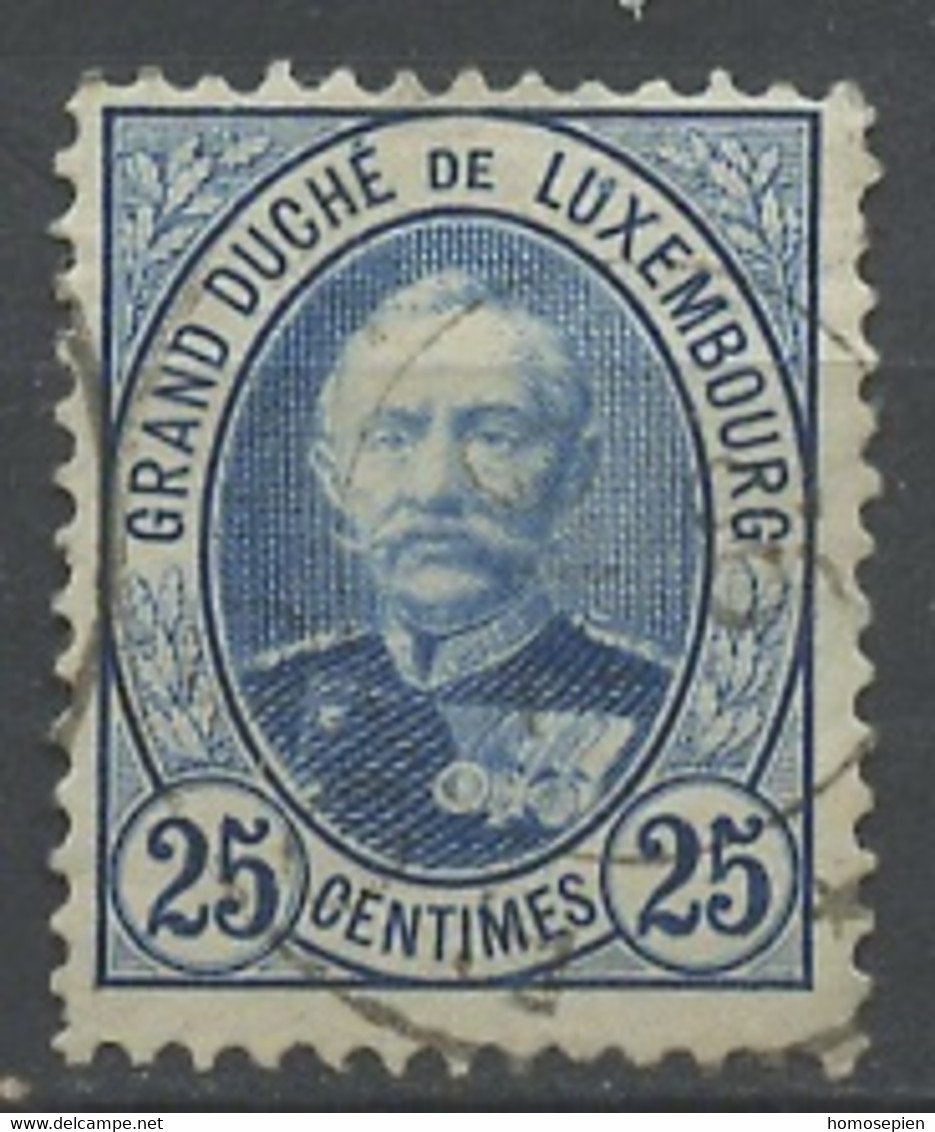 Luxembourg - Luxemburg 1891-93 Y&T N°62 - Michel N°60 (o) - 25c Adolphe 1er - 1891 Adolphe De Face