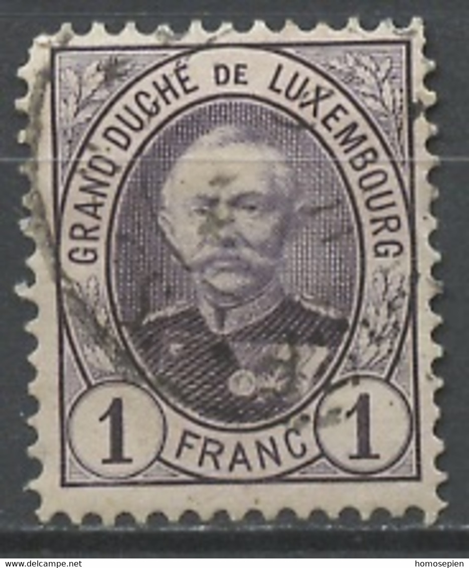 Luxembourg - Luxemburg 1891-93 Y&T N°66 - Michel N°64 (o) - 1f Adolphe 1er - 1891 Adolfo De Frente