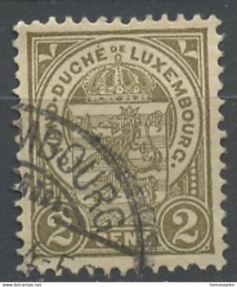 Luxembourg - Luxemburg 1907-19 Y&T N°90 - Michel N°85 (o) - 2c écusson - 1907-24 Wapenschild