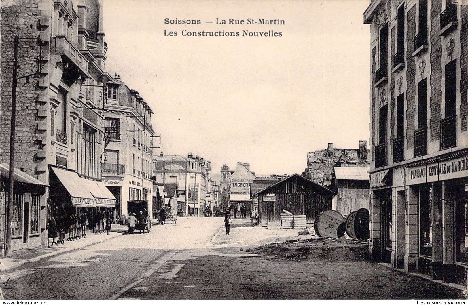 FRANCE - 02 - SOISSONS - La Rue Saint Martin - Les Constructions Nouvelles -  Carte Postale Ancienne - Soissons