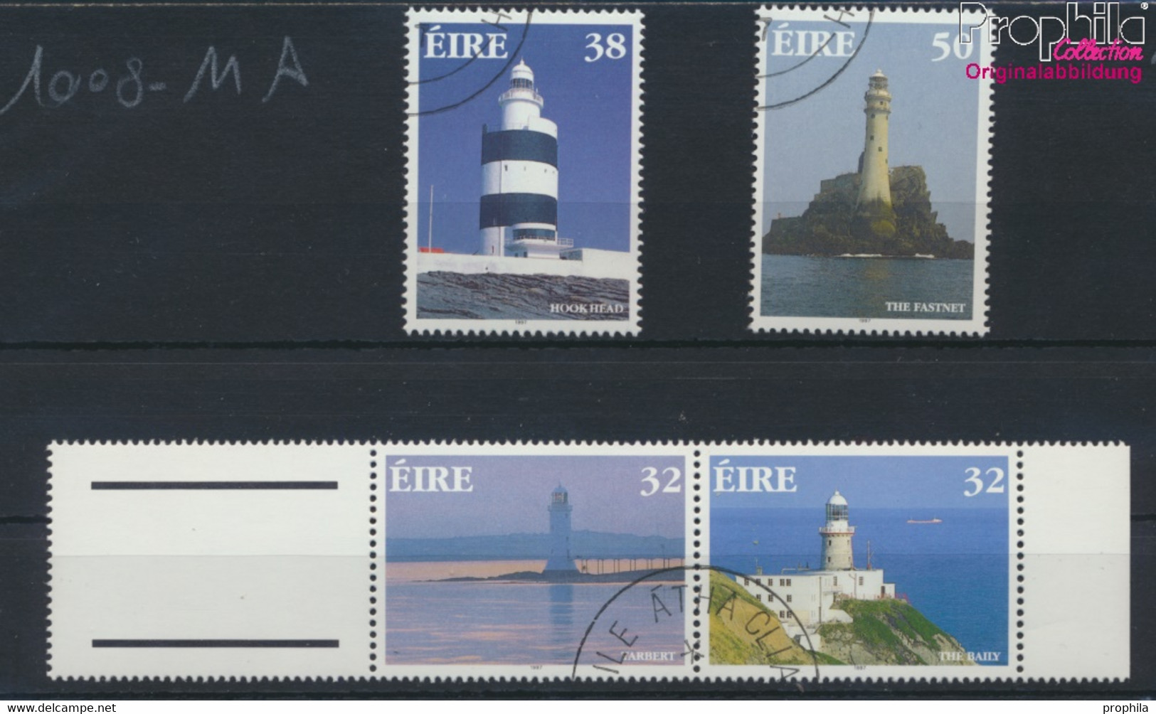 Irland 1008A-1009A Paar, 1010A-1011A (kompl.Ausg.) Gestempelt 1997 Leuchttürme (9947655 - Used Stamps