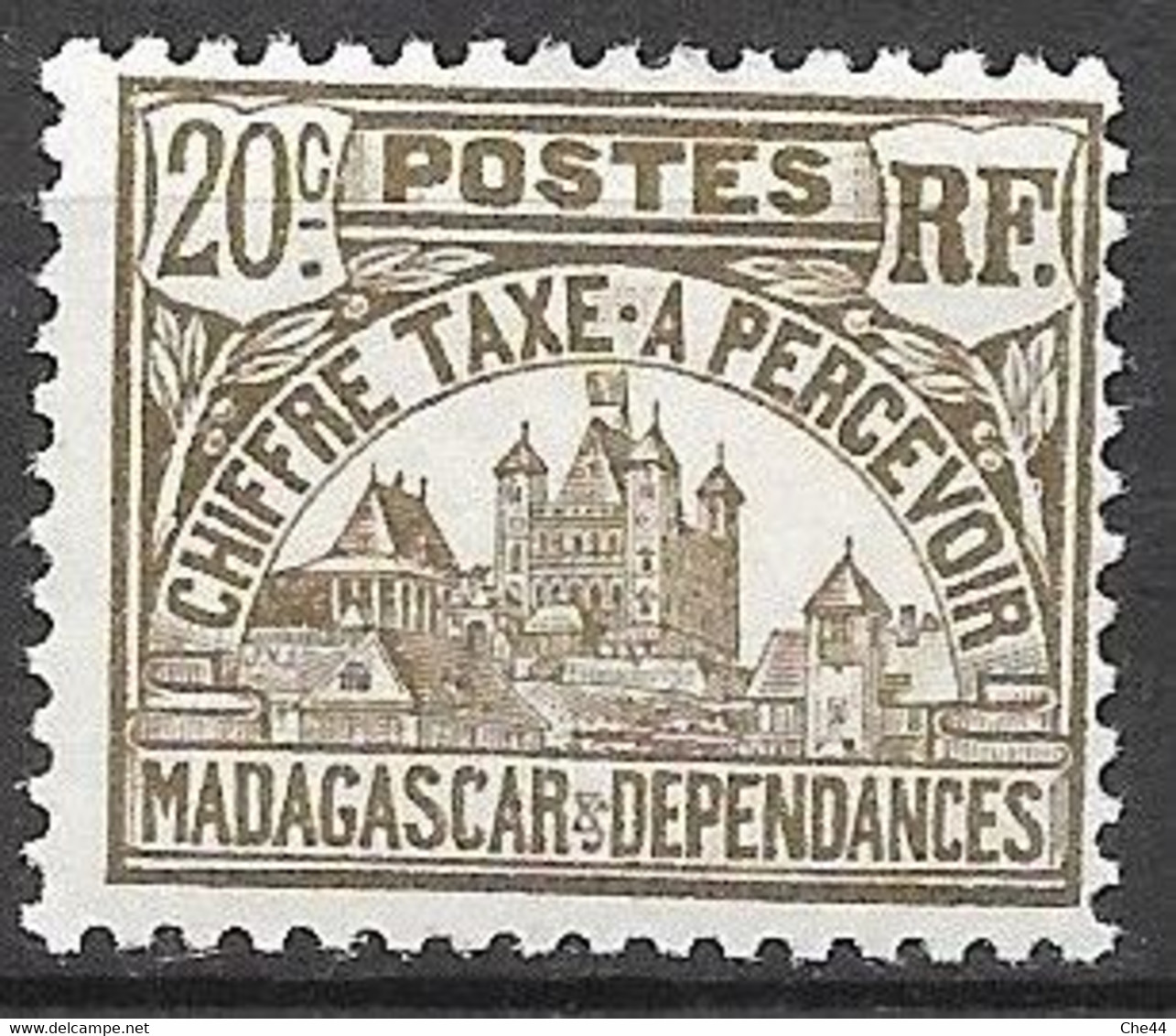 1908 - 24 : Timbre Taxe : N°12 Chez YT. (Voir Commentaires) - Postage Due