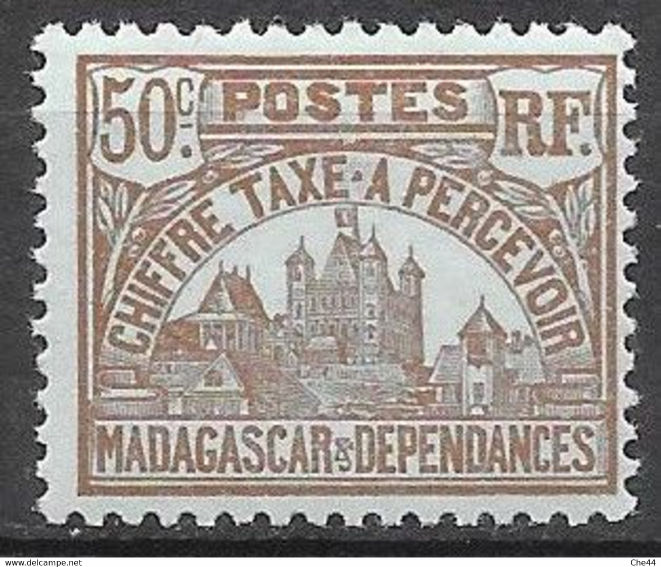 1908 - 24 : Timbre Taxe : N°14 Chez YT. (Voir Commentaires) - Timbres-taxe