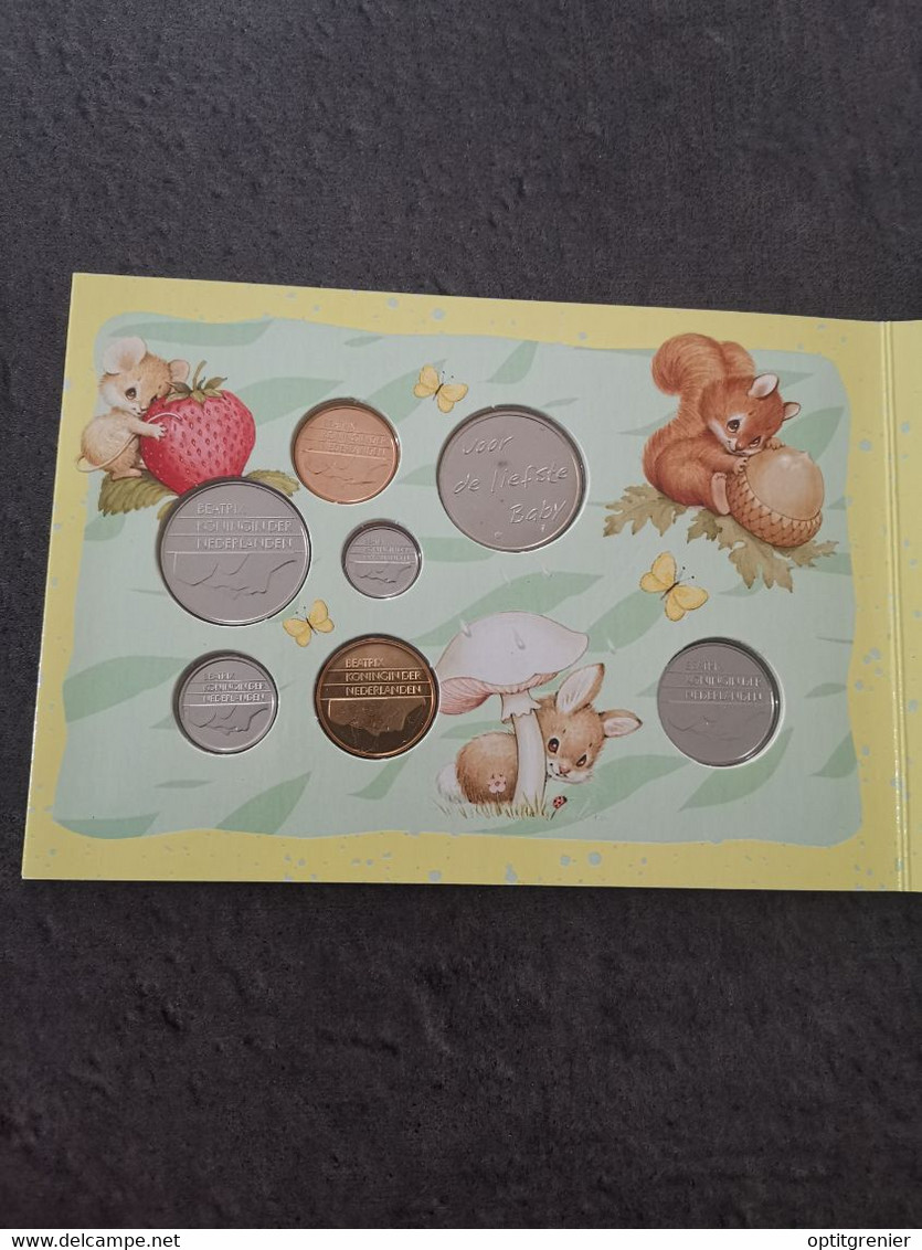 COFFRET PAYS BAS 1998 NAISSANCE BEBE / NEDERLAND BABY MINTSET SET GULDEN & CENTS