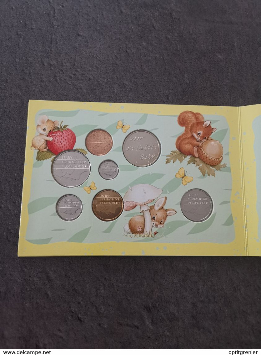 COFFRET PAYS BAS 1999 NAISSANCE BEBE / NEDERLAND BABY MINTSET SET GULDEN & CENTS