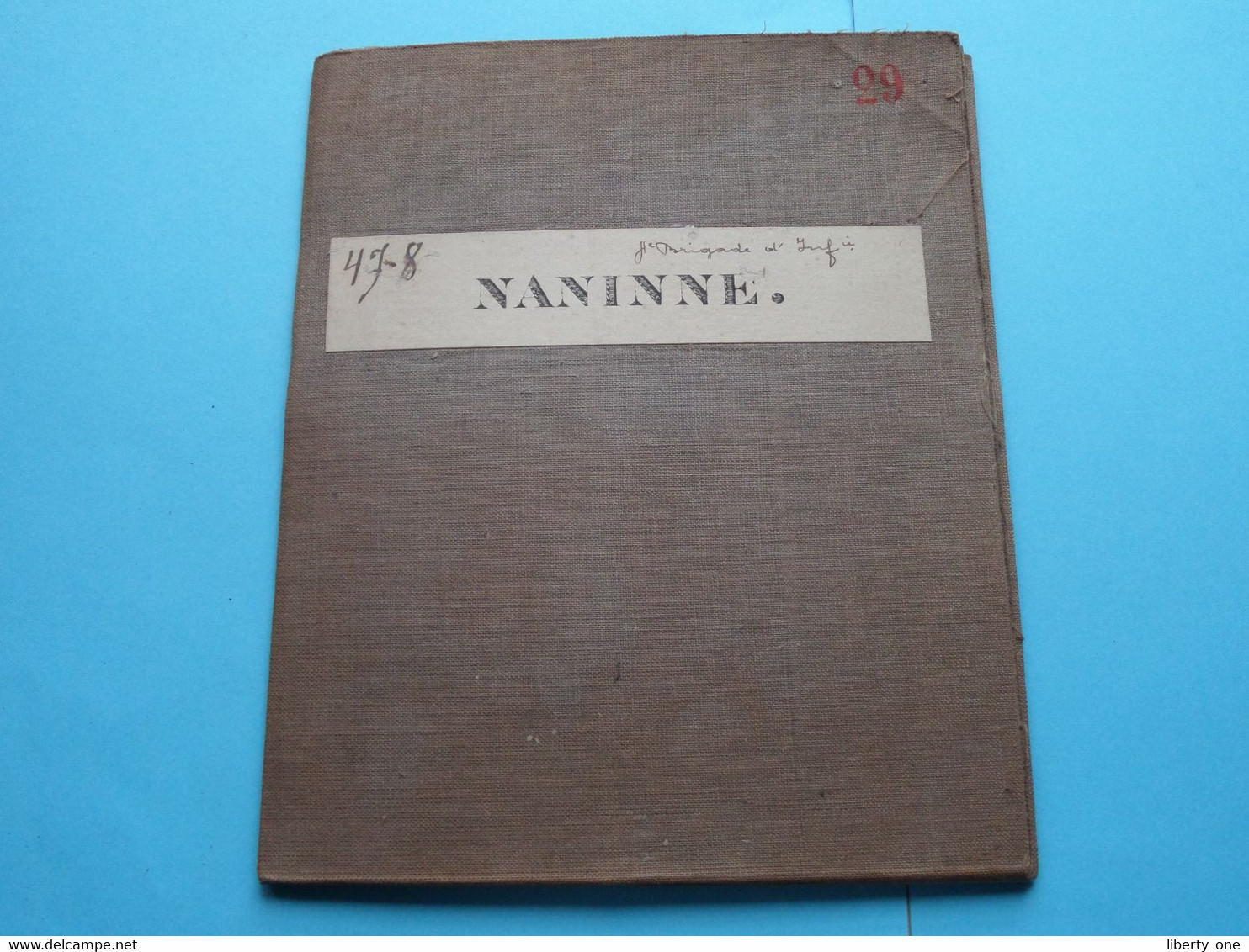 NANINNE Feuille N° 47 Planchette N° 8 België ( Photo & Imp Brux.1876 > 1867 L&N Katoen / Cotton / Coton ) ! - Europa