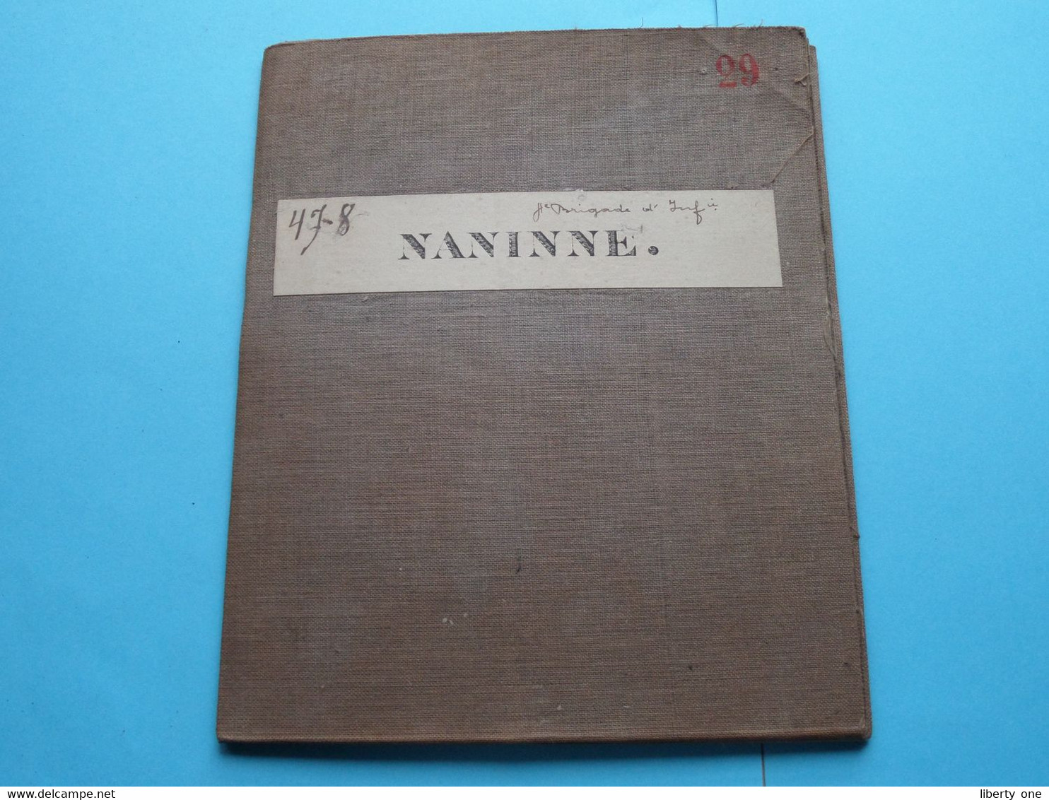 NANINNE Feuille N° 47 Planchette N° 8 België ( Photo & Imp Brux.1876 > 1867 L&N Katoen / Cotton / Coton ) ! - Europe