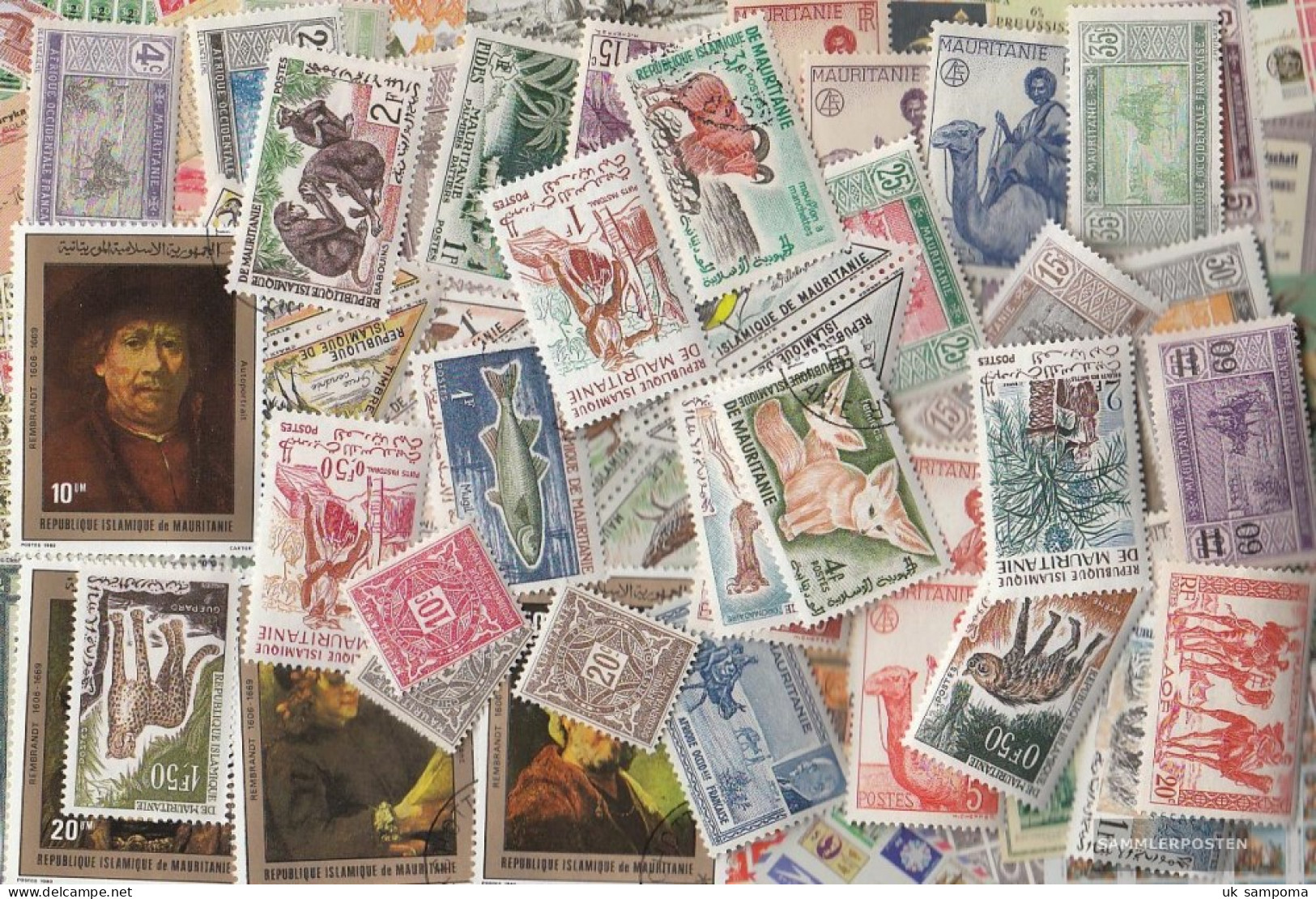 Mauritania 50 Different Stamps - Mauritanie (1960-...)