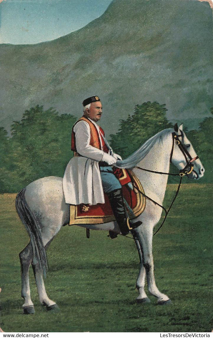 MONTENEGRO - S M Le Roi Nicolas De Montenegro à  Cheval - Carte Postale Ancienne - - Montenegro