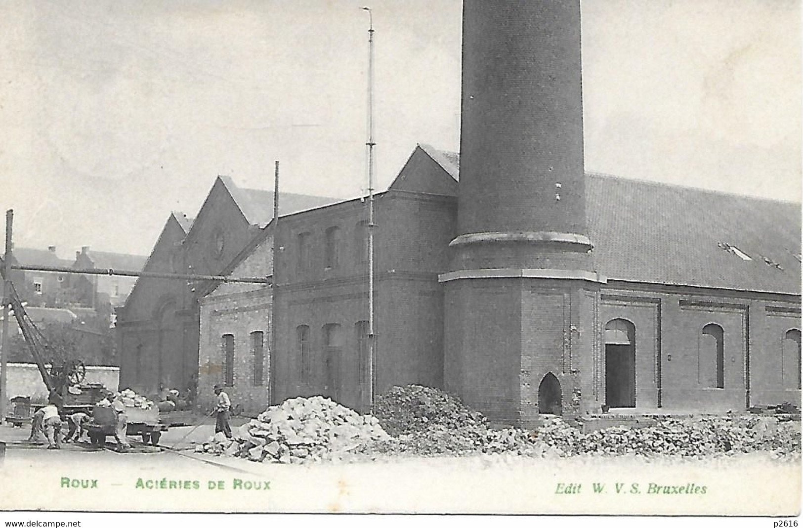 BELGIQUE -  ROUX - 1906 -  ACIERIES DE ROUX - Charleroi
