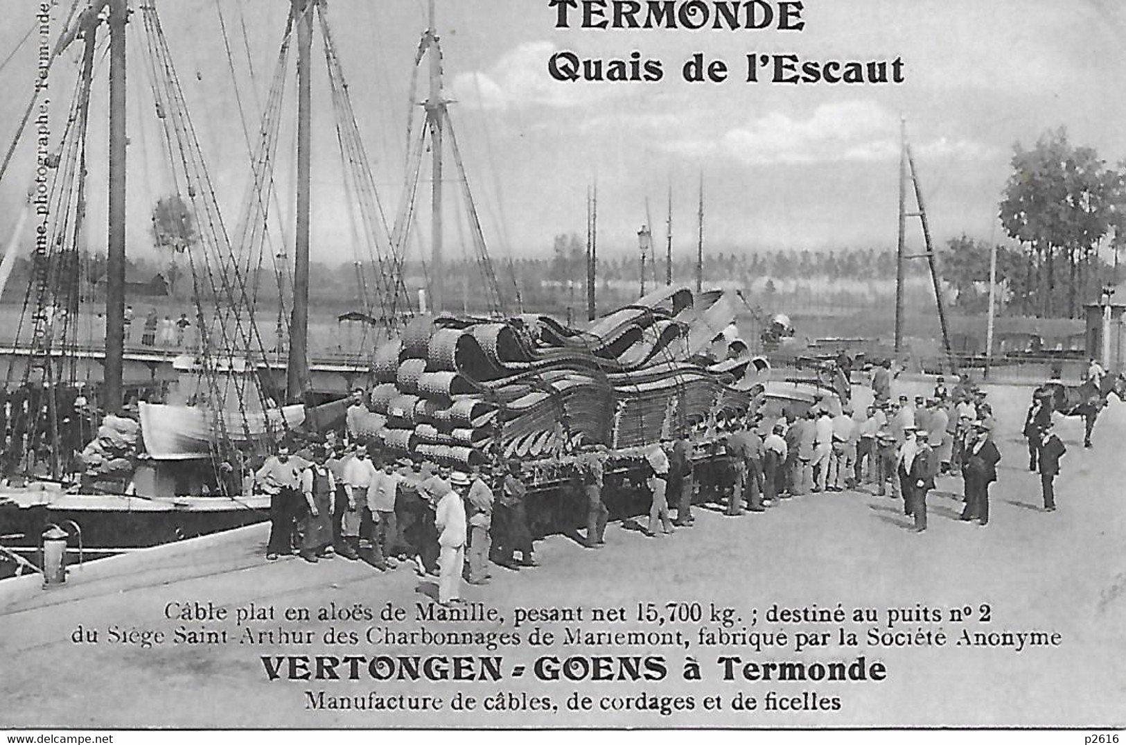 BELGIQUE -  TERMONDE -  QUAI DE L ESCAUT -  VERTONGEN - GOENS -  A TERMONDE - Dentergem