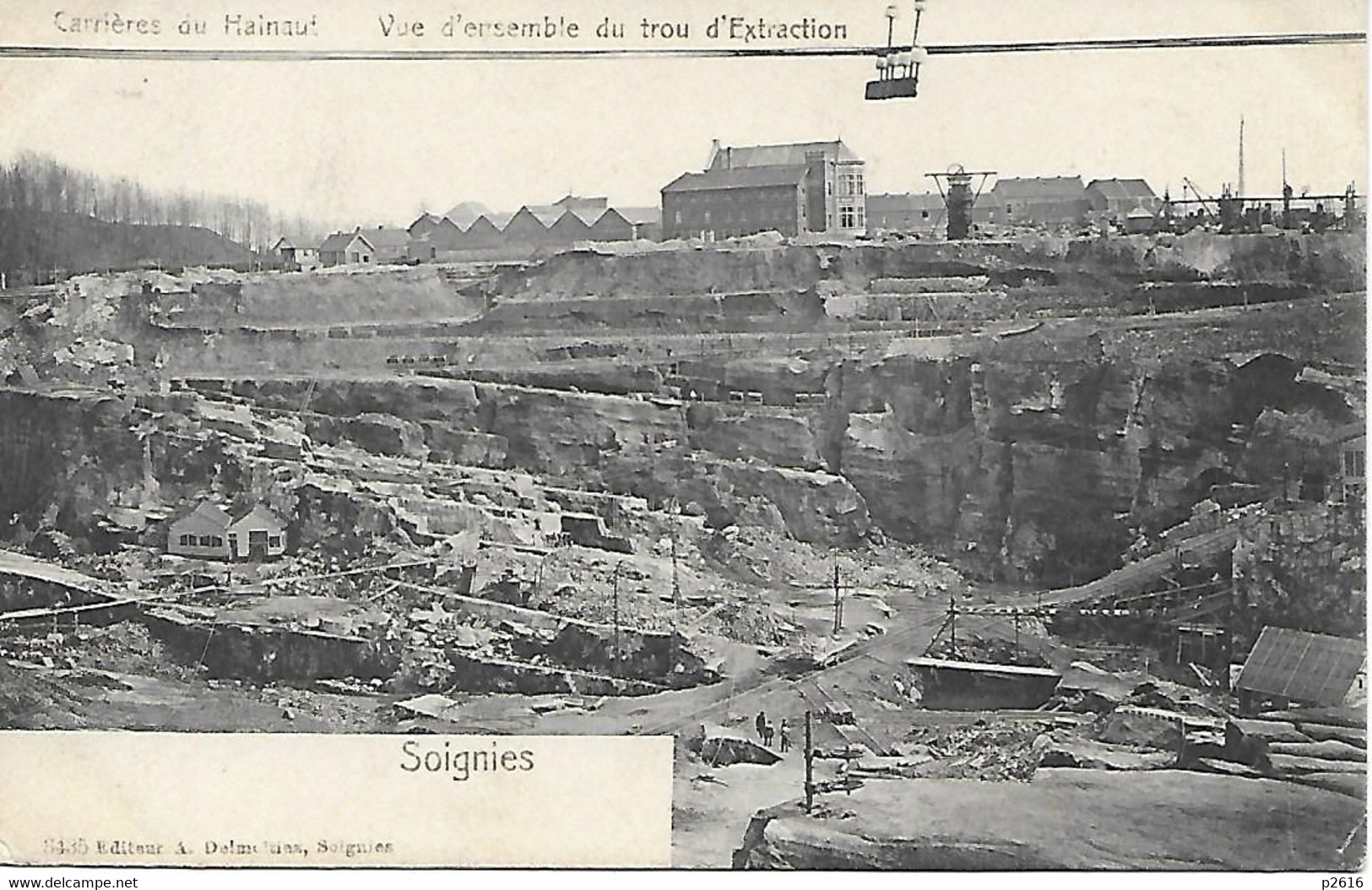 BELGIQUE -  SOIGNIES -  CARRIERES DU HAINAUT -  VUE D ENSEMBLE DU TROU D EXTRACTION - Soignies