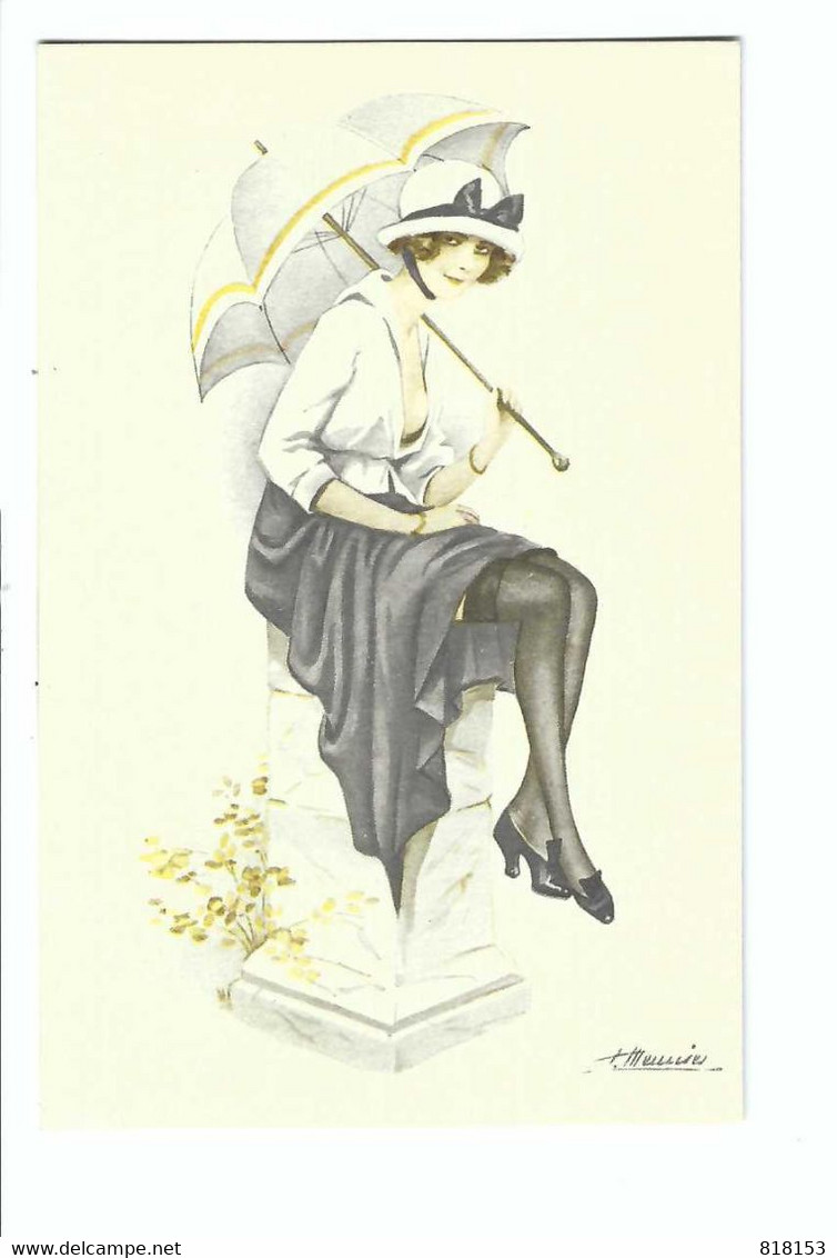 Meunier S.  Vrouw Met Paraplu      Reproductie - Meunier, S.