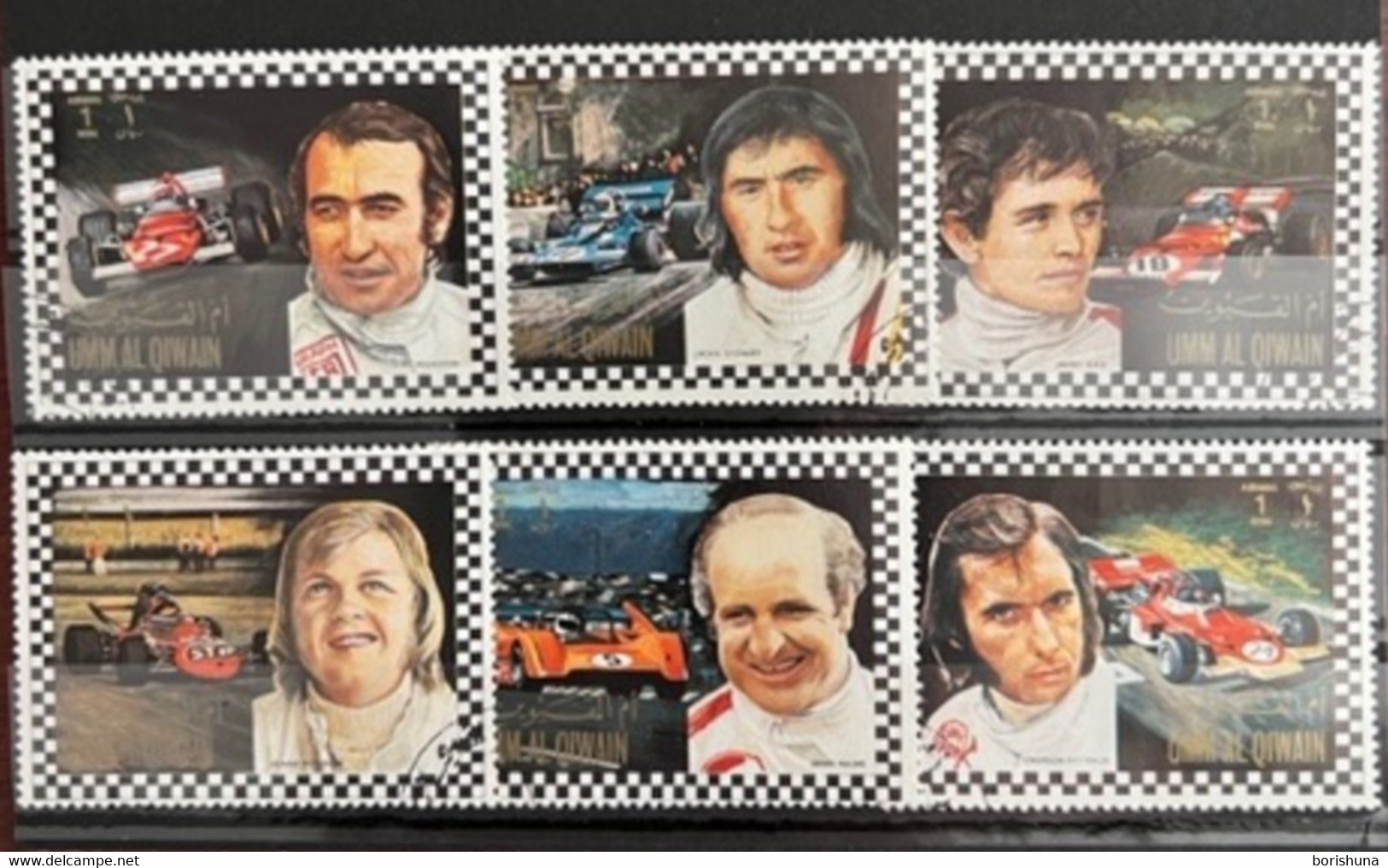 Umm Al-Qiwain - Racers 1972 Mi No 819 - 824 MNH - Umm Al-Qiwain