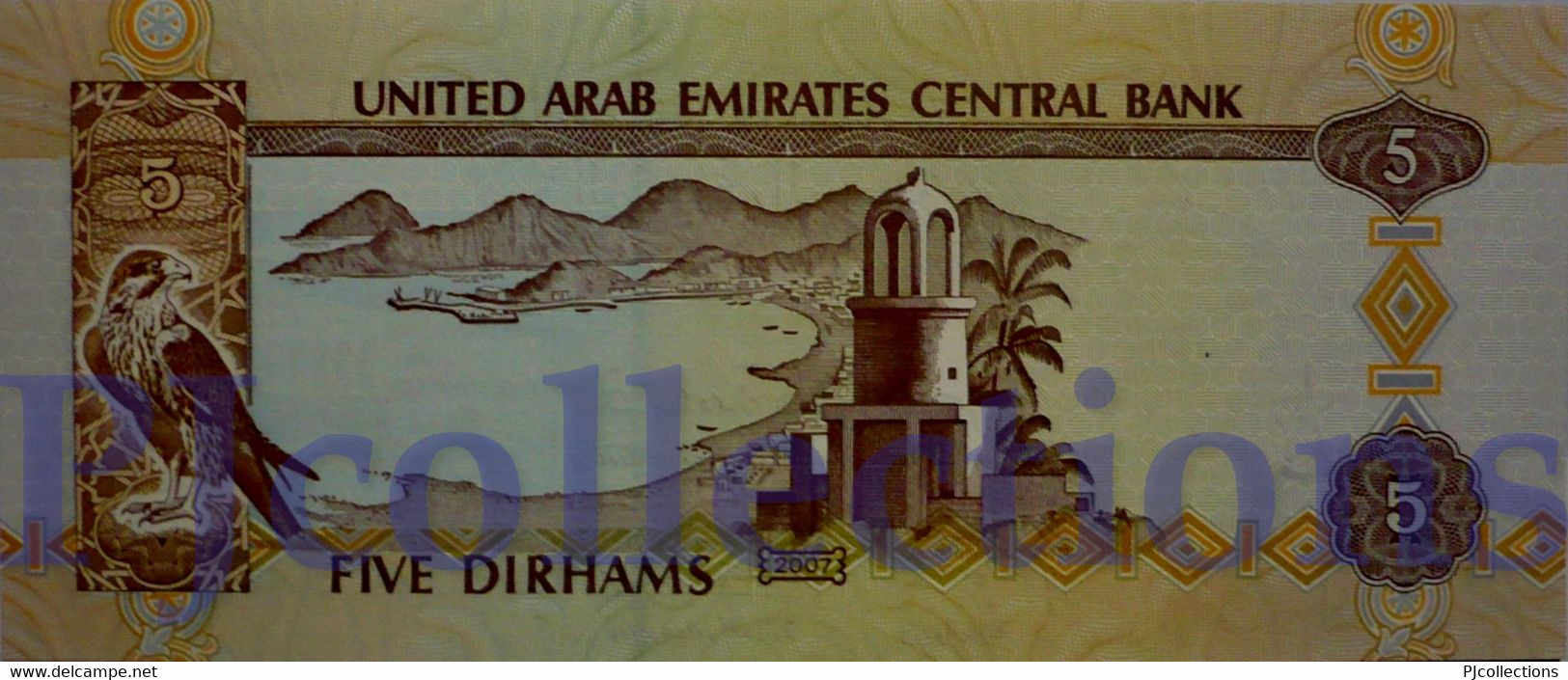 UNITED ARAB EMIRATES 5 DIRHAMS 2007 PICK 19d UNC - Emirati Arabi Uniti